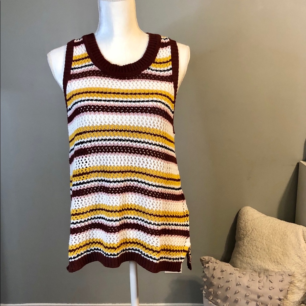 Sanctuary “The Artist” Stripped Vest - Size Large